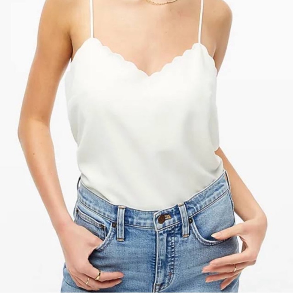 J.Crew scalloped cami